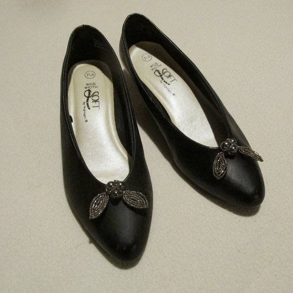 Vintage Shoe Clip-on Jewelry. Silver beads - Picture 8 of 8